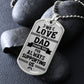We Love You Dad--Dog Tag