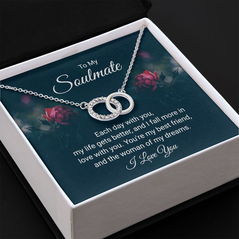 Perfect Pair Necklace is a beautiful representation of togetherness for that Special Someone. Great Valentine's Gift, Birthday Gift, Special Occasion.