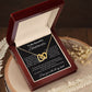 Beautiful Interlocking Hearts Necklace for Soulmate, for Girlfriend, Valentine's Day, Special Occasion or Just Because