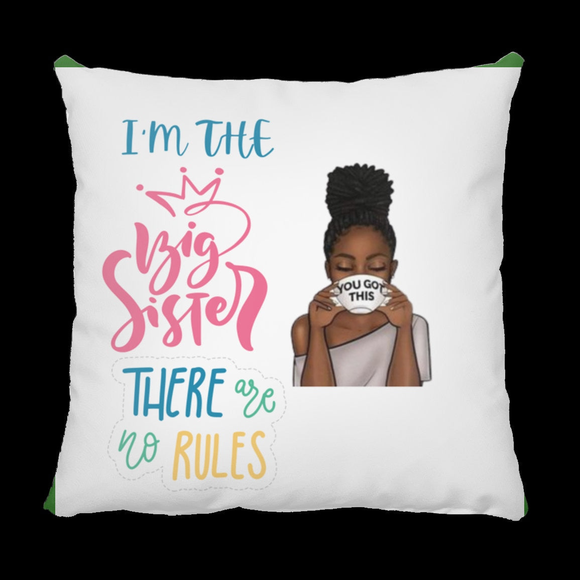 I'M THE BIG SISTER Large Square Pillow