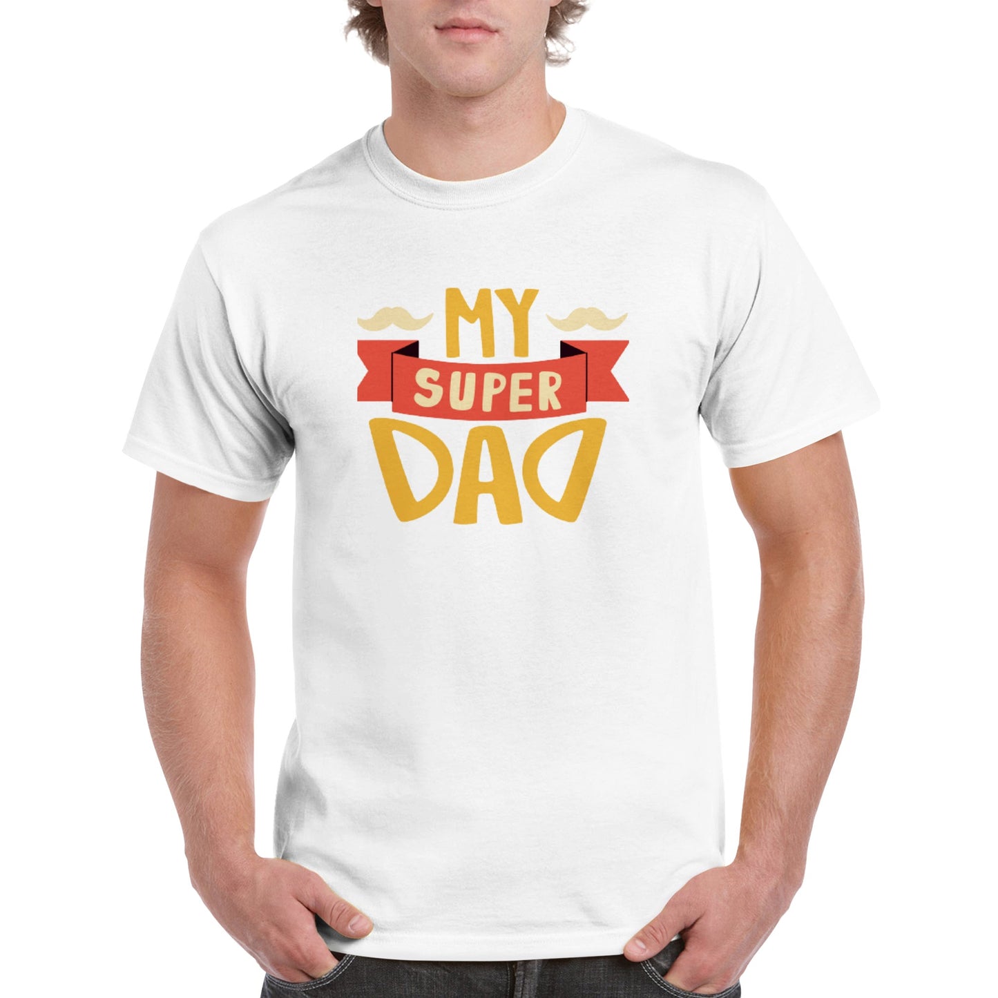 My Super Dad.  Heavyweight Unisex Crewneck T-shirt